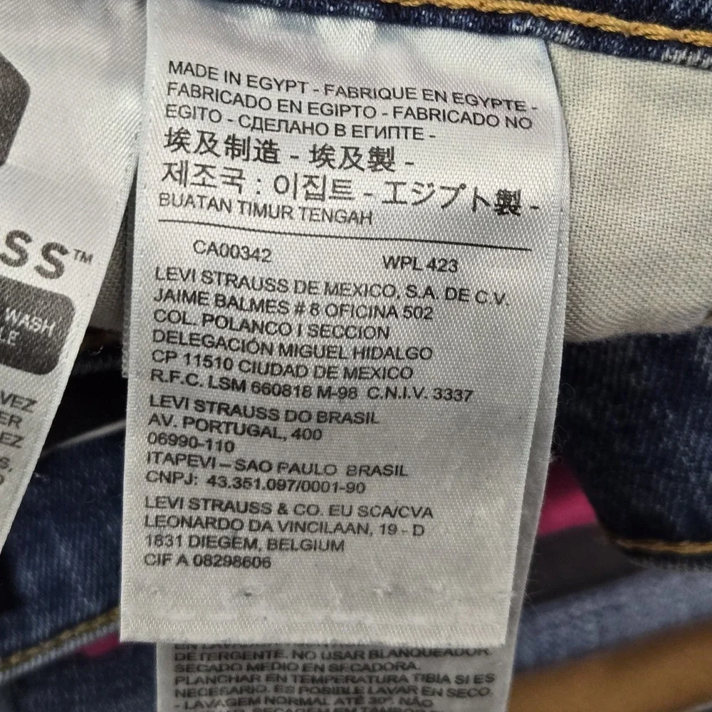 Levi's 511 Men Jeans 34X32 Blue Denim Slim Fit